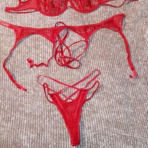 3 piece lingerie set